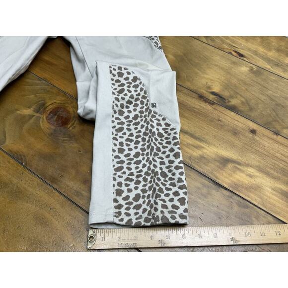 VTG Western Ethics Denim Jeans Size 1 Beige Leopard Bareback NWT - Picture 13 of 15